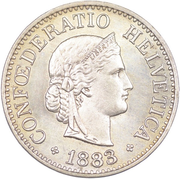 25641_1 10 Rappen, 1883, Stempelglanz