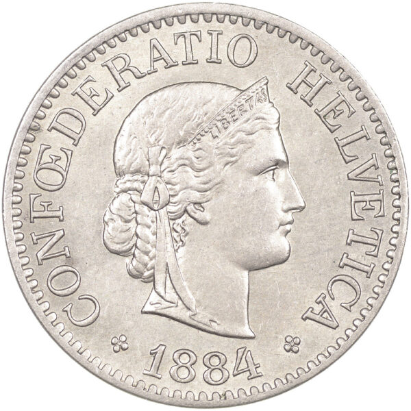 25642_1 10 Rappen, 1884, unzirkuliert