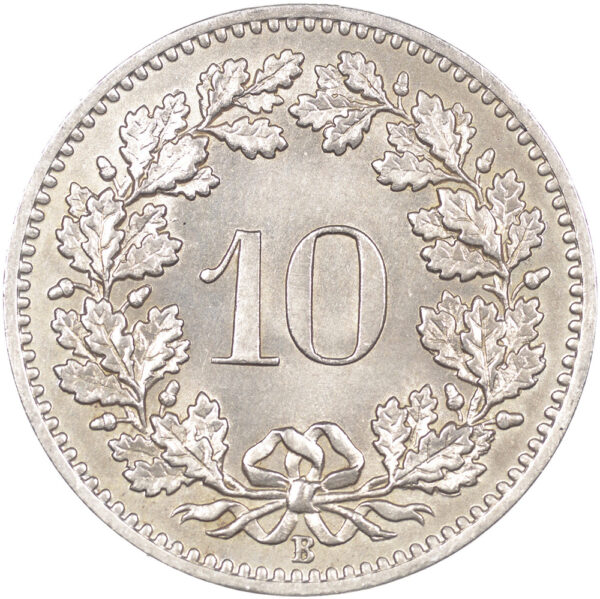 10 Rappen, 1884, unz/stgl