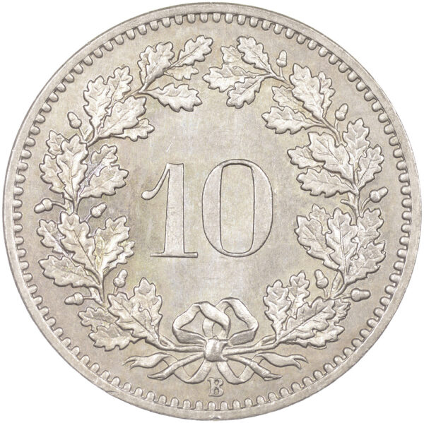 10 Rappen, 1885, unzirkuliert