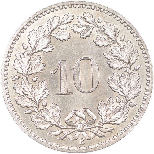 10 Rappen, 1885, unz/stgl