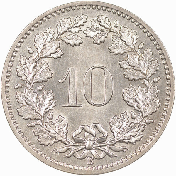 10 Rappen, 1885, Stempelglanz