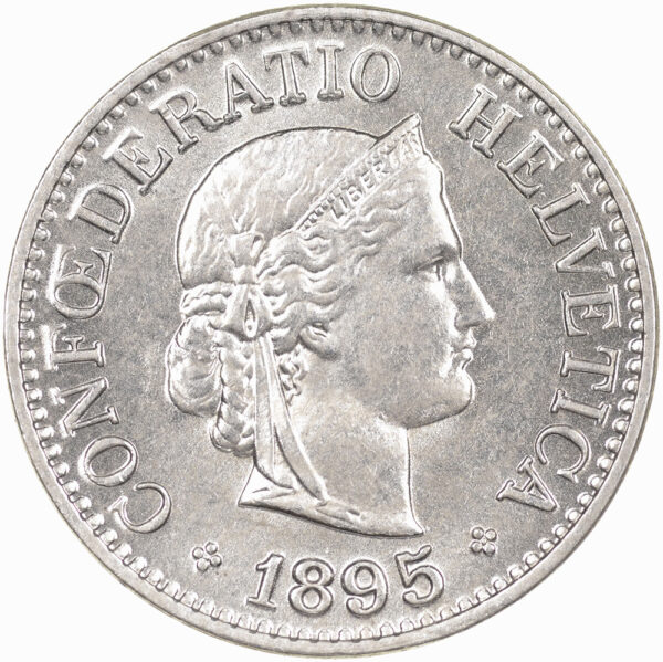 25651_1 10 Rappen, 1895, unzirkuliert