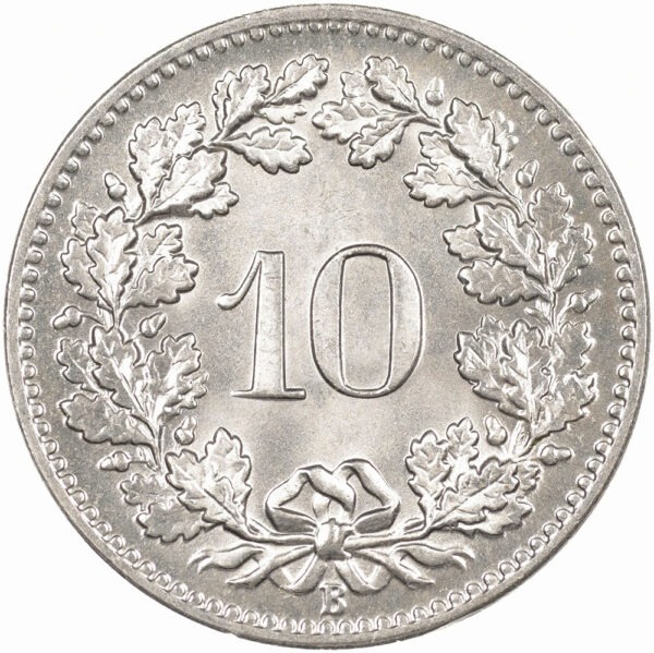10 Rappen, 1895, Stempelglanz