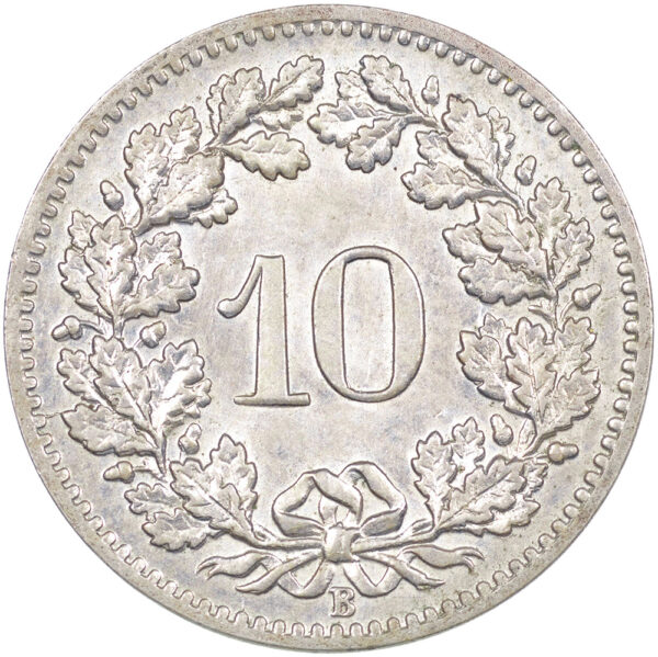 10 Rappen, 1900, unzirkuliert