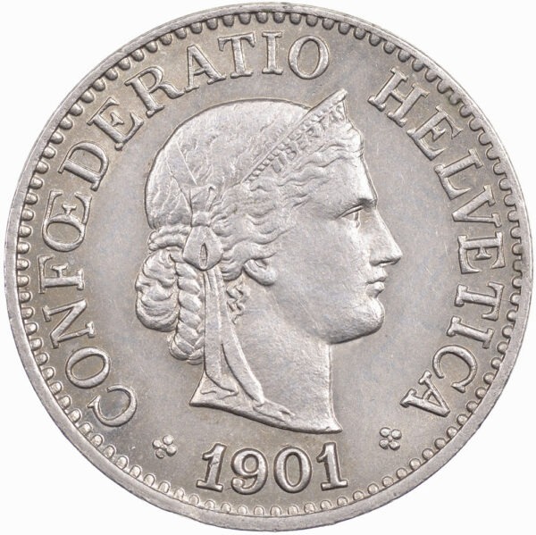 25667_1 10 Rappen, 1901, unzirkuliert