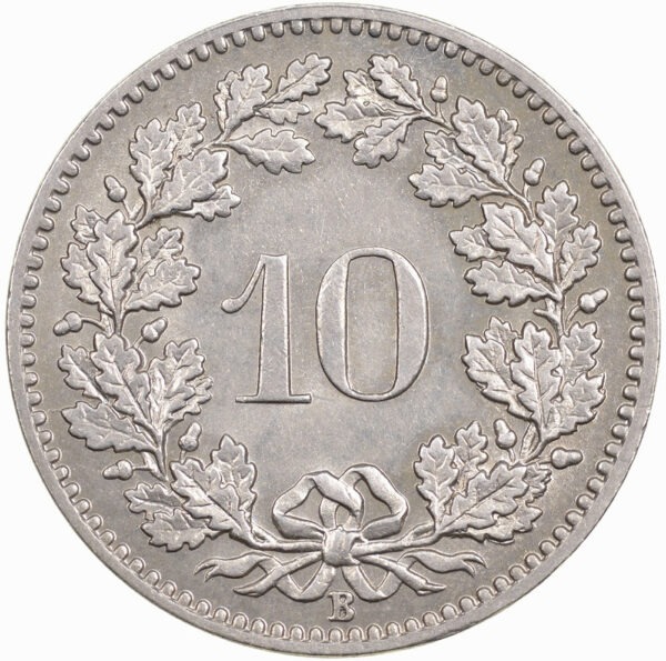 10 Rappen, 1901, unzirkuliert