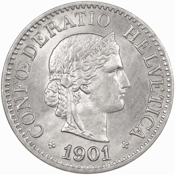 25668_1 10 Rappen, 1901, unz/stgl