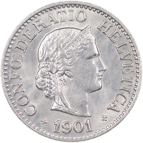 25669_1 10 Rappen, 1901, Stempelglanz