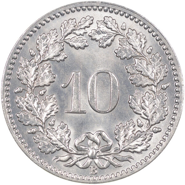 10 Rappen, 1901, Stempelglanz