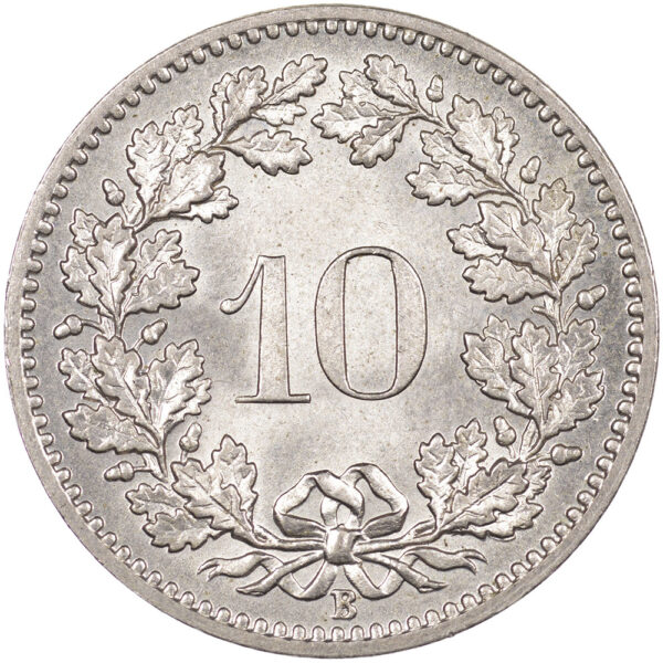 10 Rappen, 1902, Stempelglanz