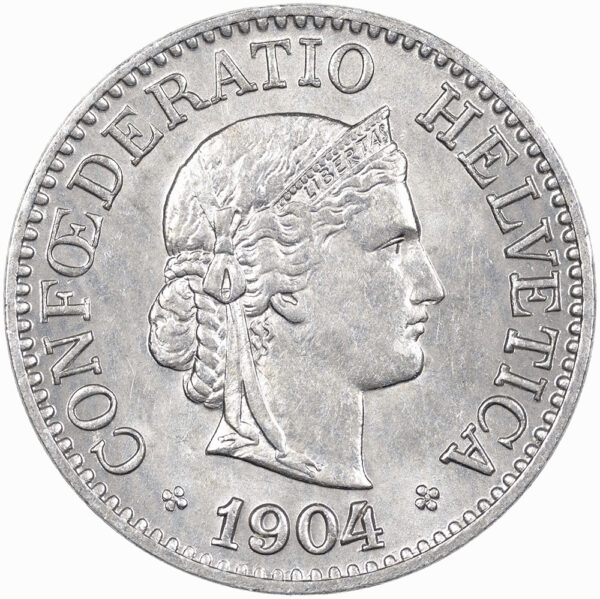 10 Rappen, 1904, unzirkuliert