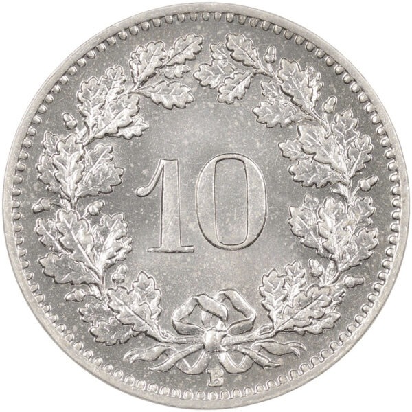 10 Rappen, 1906, Stempelglanz