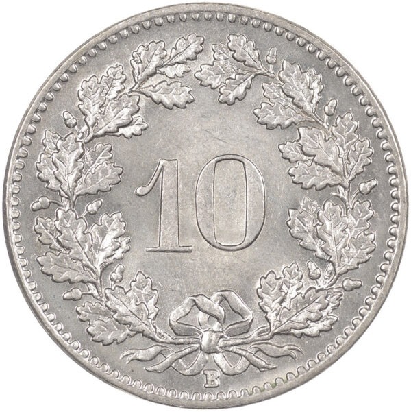10 Rappen, 1907, unzirkuliert