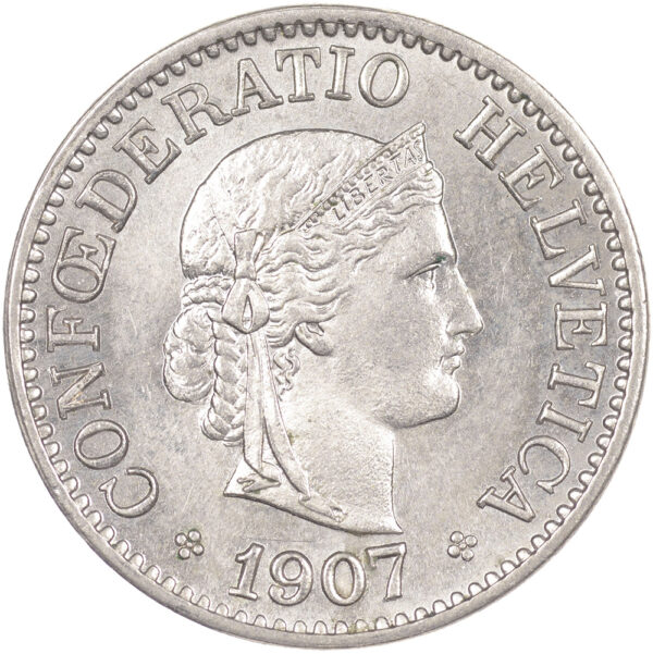 25688_1 10 Rappen, 1907, Stempelglanz