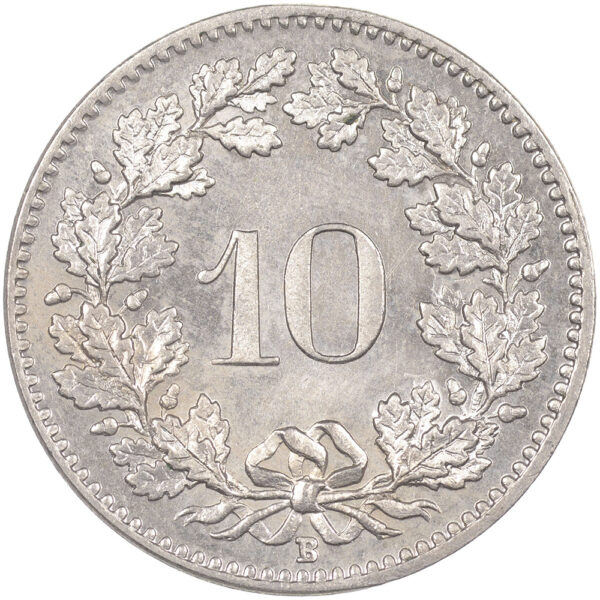 10 Rappen, 1907, Stempelglanz