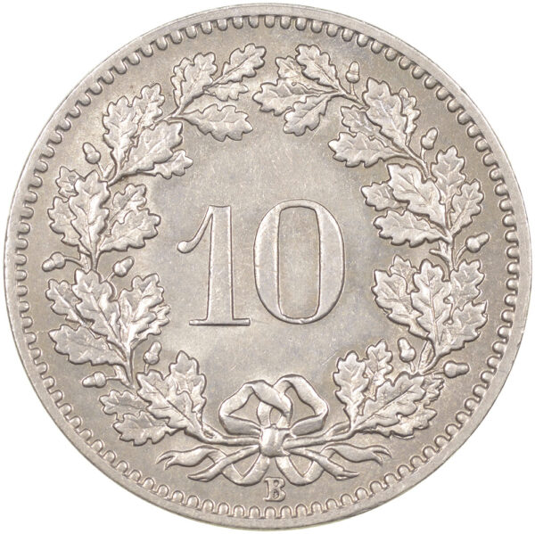 10 Rappen, 1908, unzirkuliert
