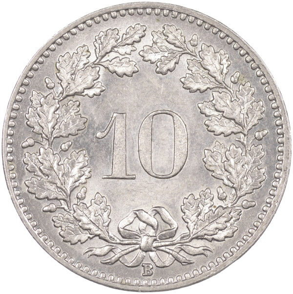 10 Rappen, 1908, Stempelglanz