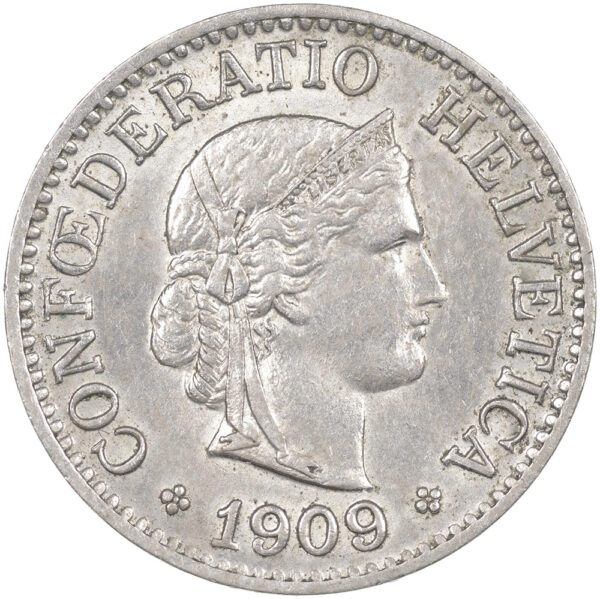 25692_1 10 Rappen, 1909, unzirkuliert