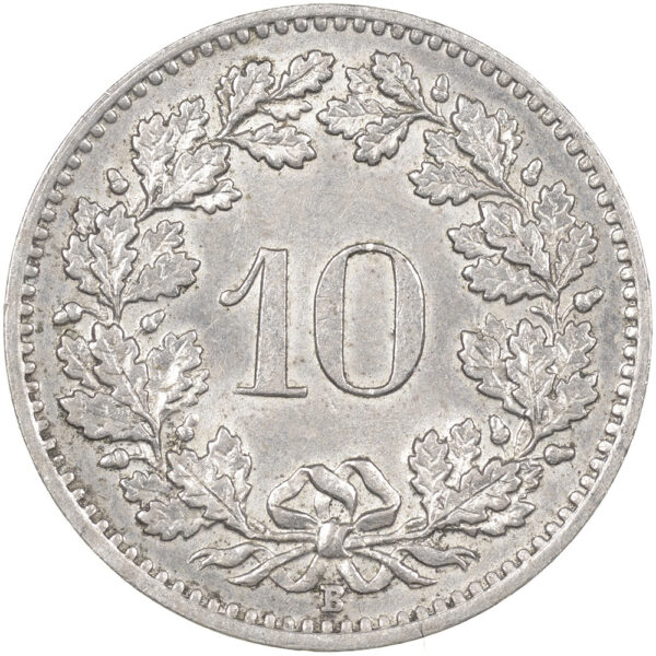 10 Rappen, 1909, unzirkuliert