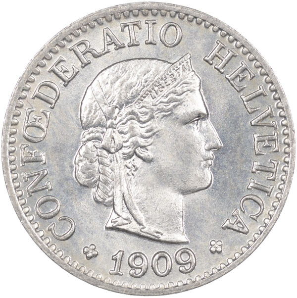 25693_1 10 Rappen, 1909, unz/stgl