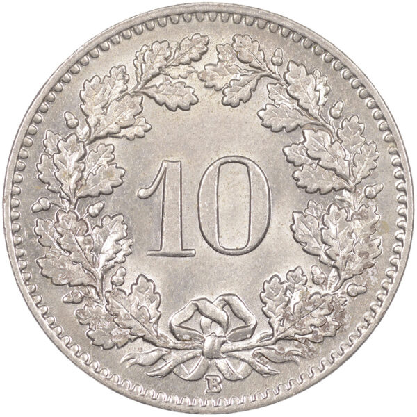 10 Rappen, 1912, unzirkuliert