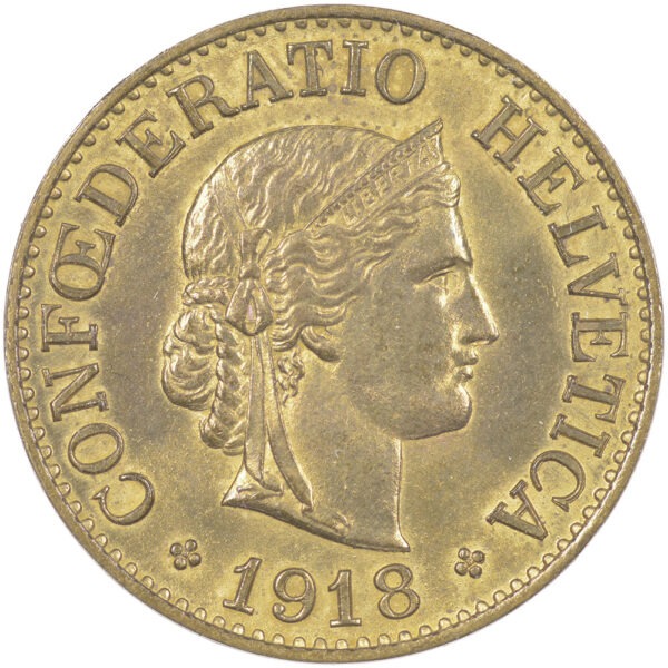 25706_1 10 Rappen, 1918, unzirkuliert