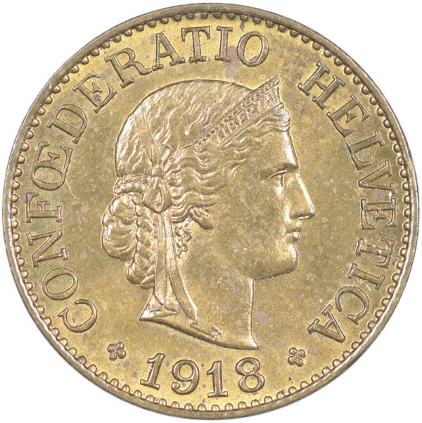 25707_1 10 Rappen, 1918, unz/stgl