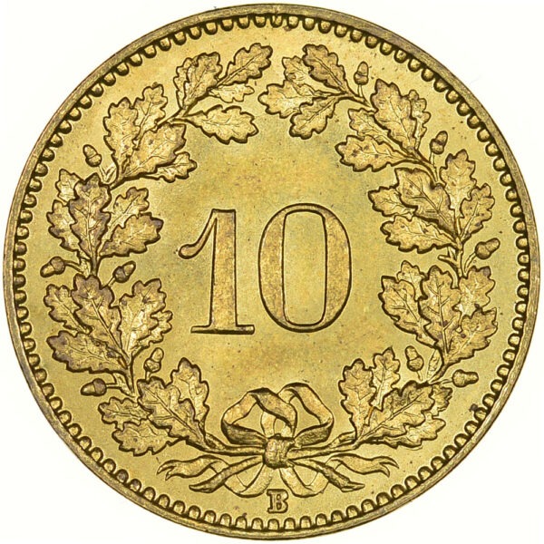 10 Rappen, 1918, Stempelglanz