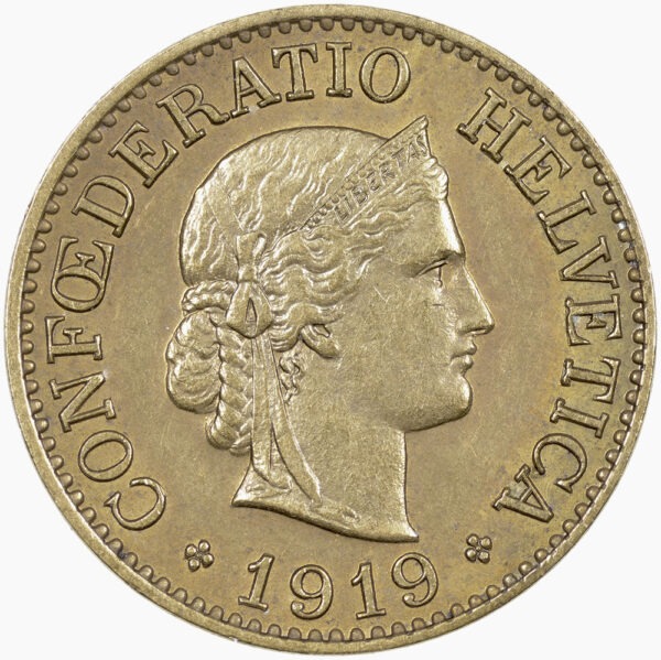 25711_1 10 Rappen, 1919, unz/stgl