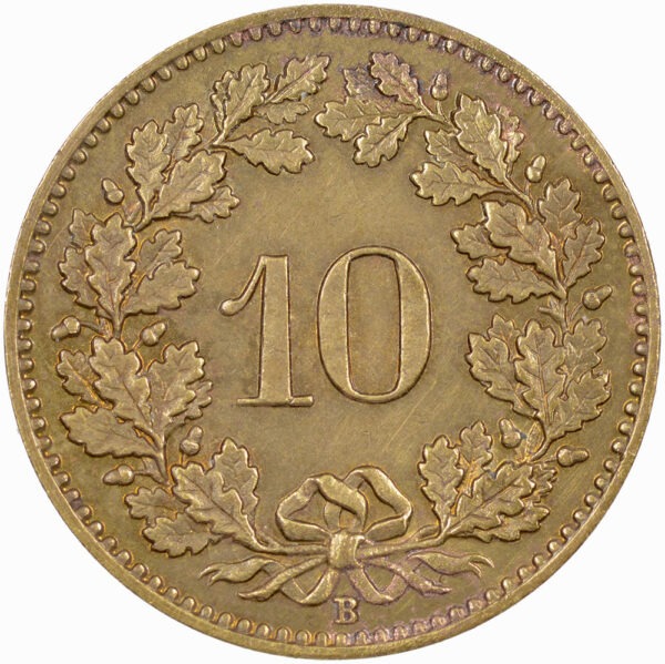 10 Rappen, 1919, Stempelglanz