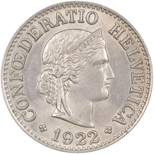 25720_1 10 Rappen, 1922, Erstabschlag
