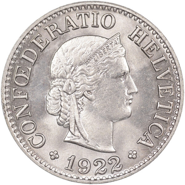 25721_1 10 Rappen, 1922, Stempelglanz
