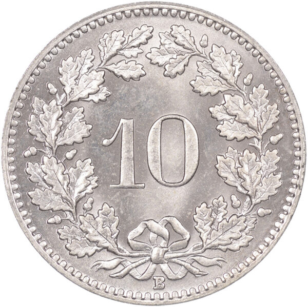 10 Rappen, 1922, Stempelglanz