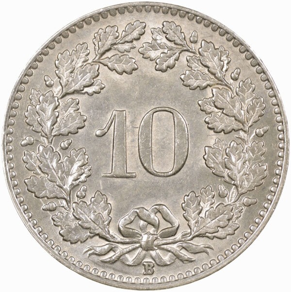 10 Rappen, 1924, unzirkuliert