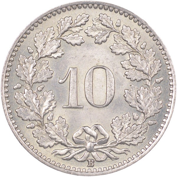 10 Rappen, 1924, Stempelglanz