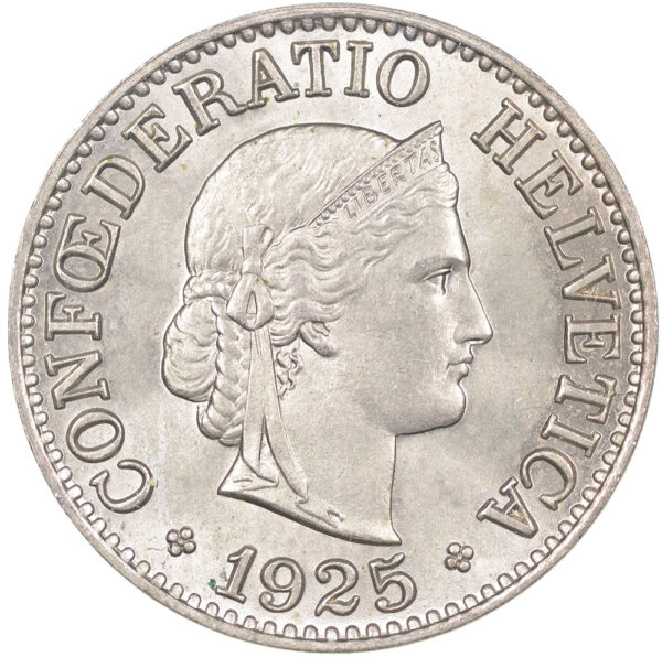 25726_1 10 Rappen, 1925, Stempelglanz