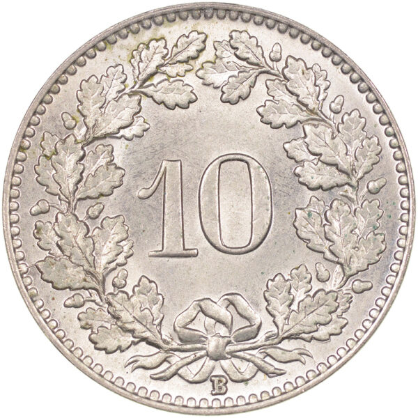 10 Rappen, 1925, Stempelglanz