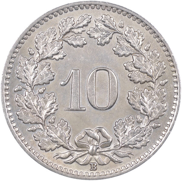 10 Rappen, 1927, unzirkuliert