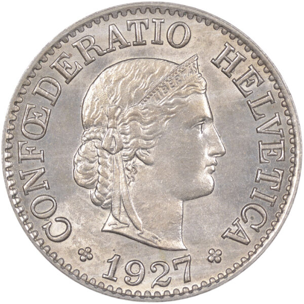 25733_1 10 Rappen, 1927, Stempelglanz