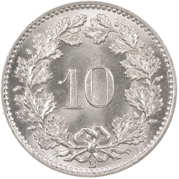 10 Rappen, 1928, Stempelglanz