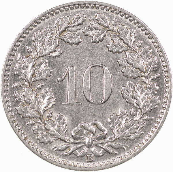 10 Rappen, 1937, unzirkuliert