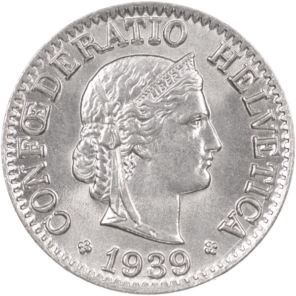 25762_1 10 Rappen, 1939, Stempelglanz