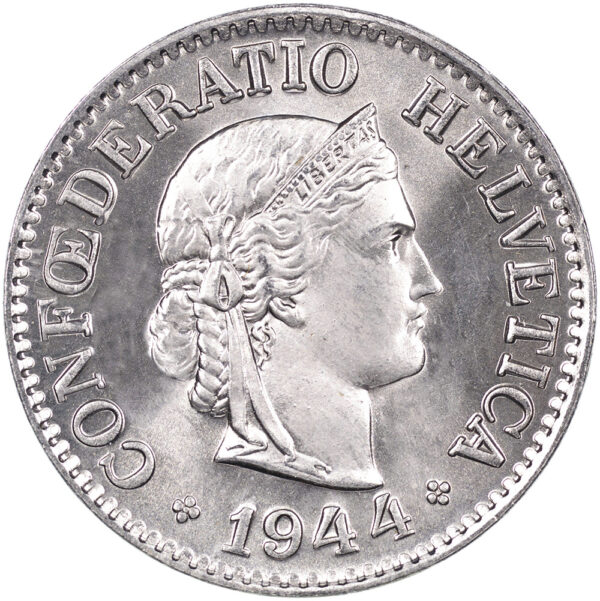 25772_1 10 Rappen, 1944, Stempelglanz
