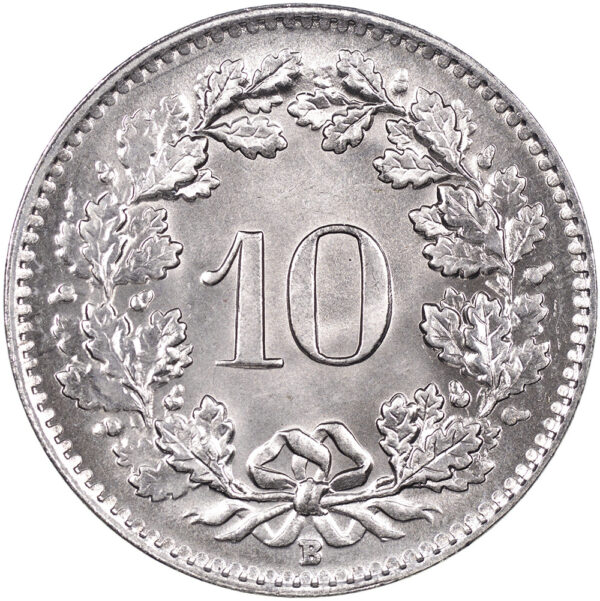 10 Rappen, 1944, Stempelglanz