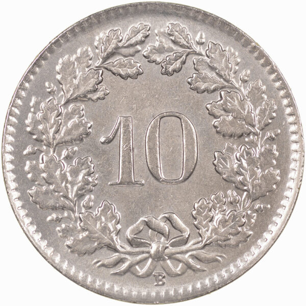 10 Rappen, 1948, unzirkuliert