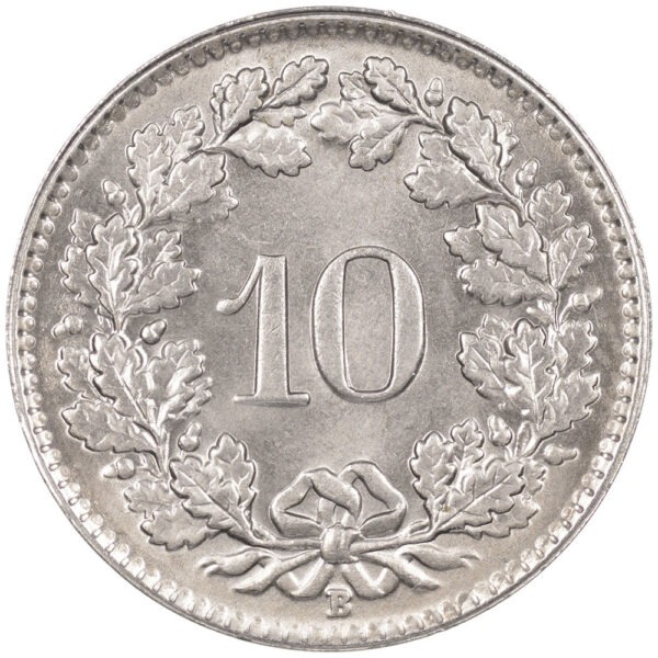 10 Rappen, 1950, Stempelglanz