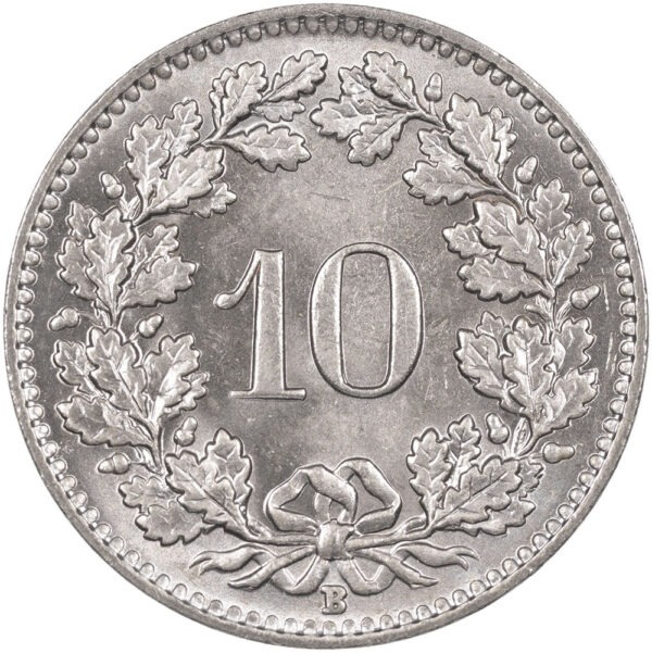 10 Rappen, 1951, Stempelglanz