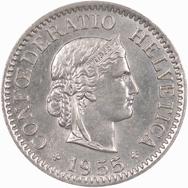 25807_1 10 Rappen, 1955, unz/stgl