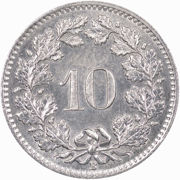10 Rappen, 1955, unz/stgl